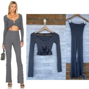 MAJORELLE EDNA CARDIGAN AND KNIT PANTS SET XS NWT